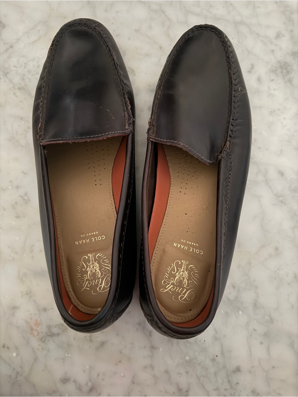 Cole Haan Brown Leather Penny Loafers